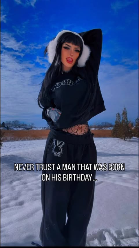 Instagram post by @emmamaybyte for Dolls Kill. Caption reads: Prove me wrong👀
.
.
Outfit from @dollskill 
#goth....