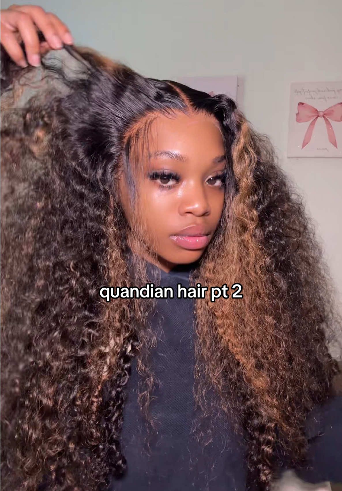 TikTok post by @iiamkerycee for Quandian Hair. Caption reads: [...] , here another one🔥🔥🤏🏾 8.9/10 @QUANDIAN....
