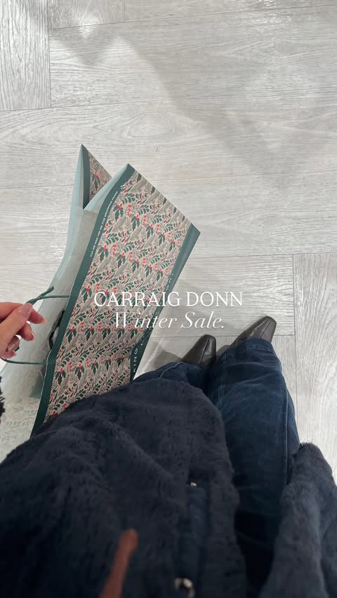 Instagram post by @haylsdoherty for Carraig Donn. Caption reads: Your sign to shop the amazing @carraig_donn winter....
