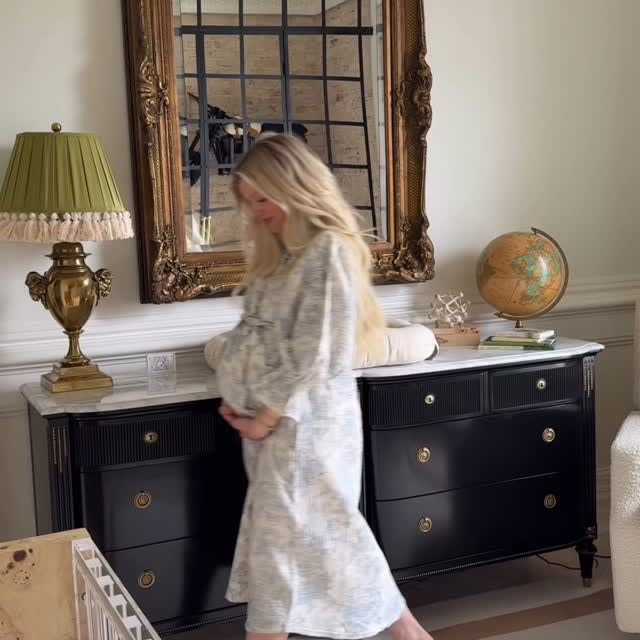 Instagram post by @theironvictorian for Namesake Home. Caption reads: Counting down the days until our baby is here and....