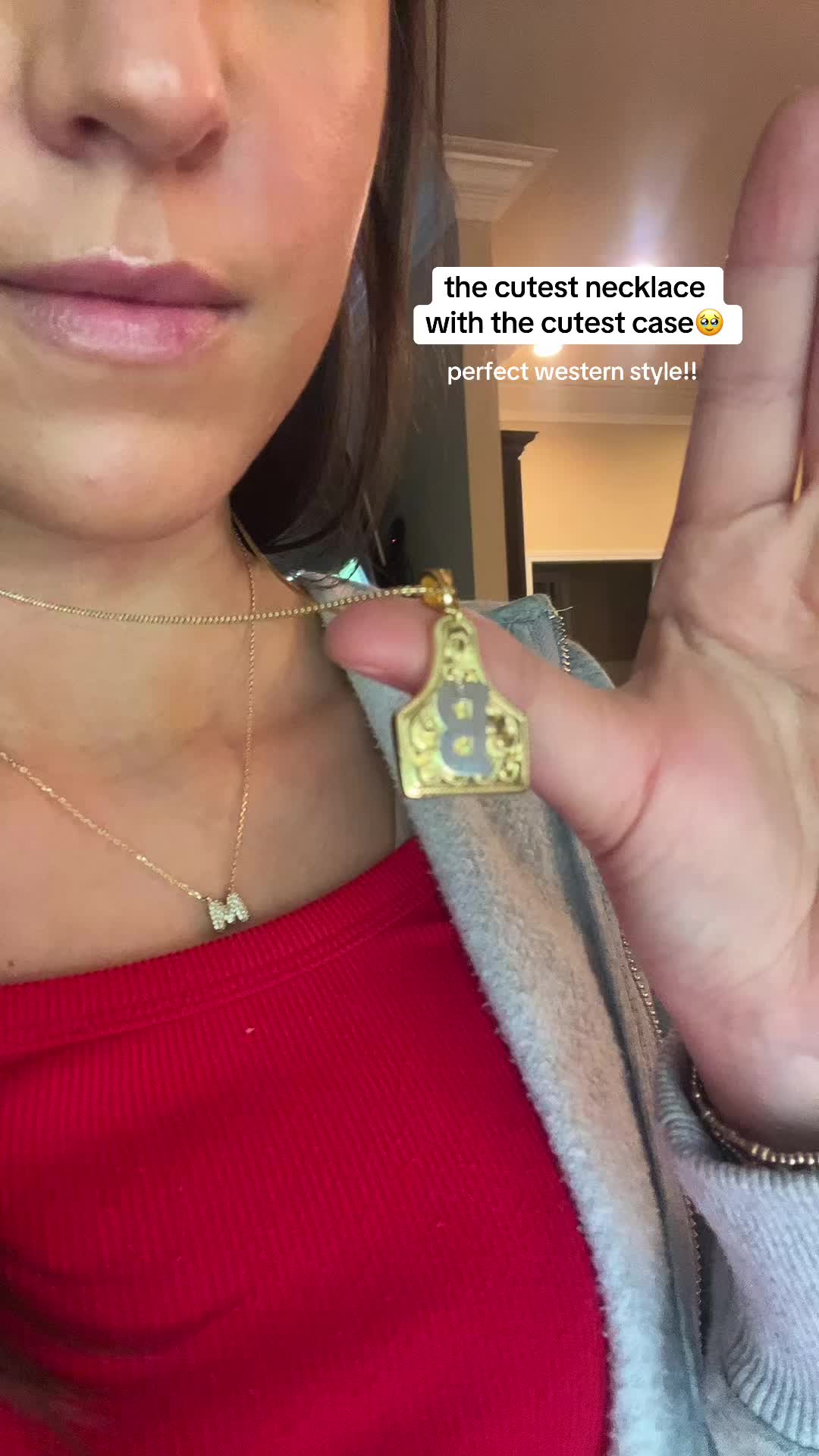 TikTok post by @baylee.rush for KissYan Jewelry. Caption reads: @KissYanOfficial has the best jewelry!!.