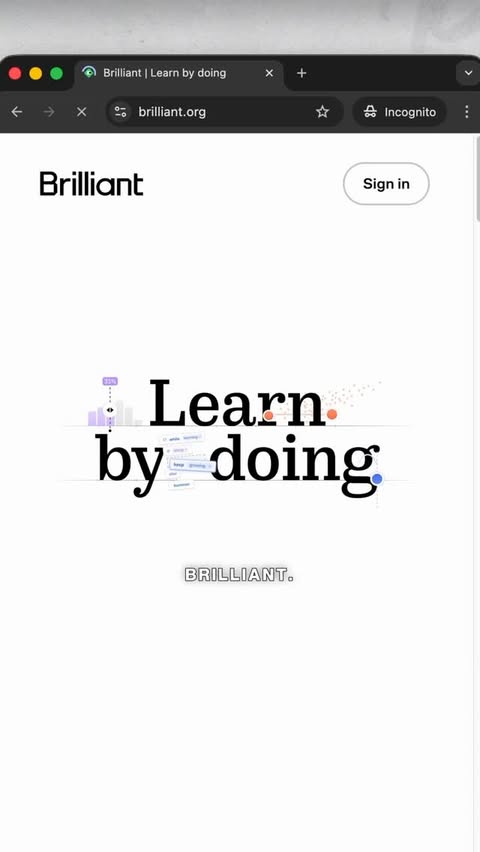Instagram post by @peterpandev for Brilliant.org. Caption reads: The easiest way to actually learn something new....