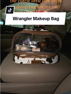 TikTok post by @reagangcameron for Rustic Charm Bootic. Caption reads: [...] bag for on the go!!👏🏼✨🐄🤎💋 @Rustic Charm....