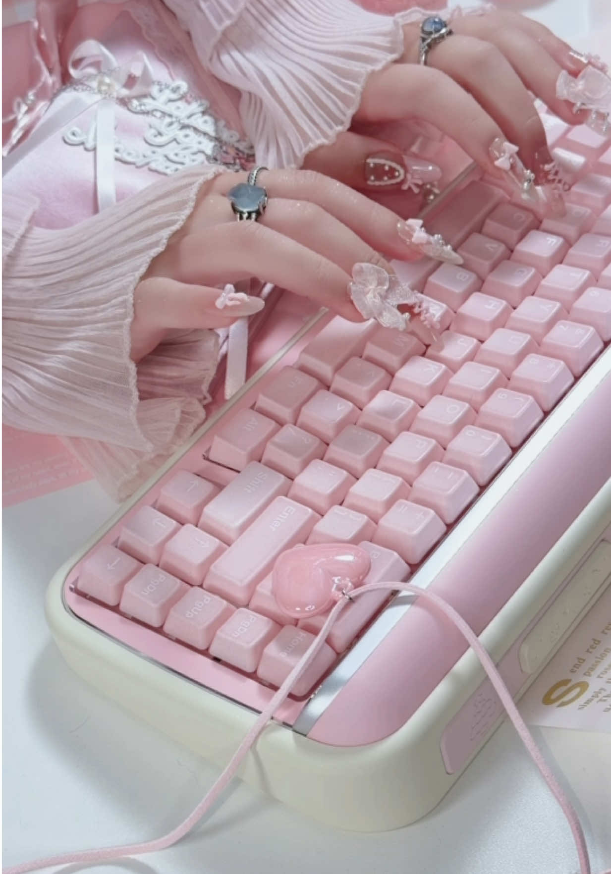 TikTok post by @strawberryjam1986 for Cerakey. Caption reads: 🤍 @cerakeyofficial A and B SET-ALPHA PLUS-Matte....