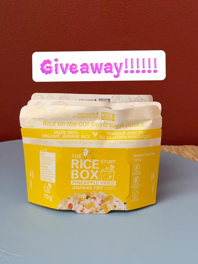 Instagram post by @desertfoodie88 for Try The World. Caption reads: [...] of the package. @thericestuffbox and....