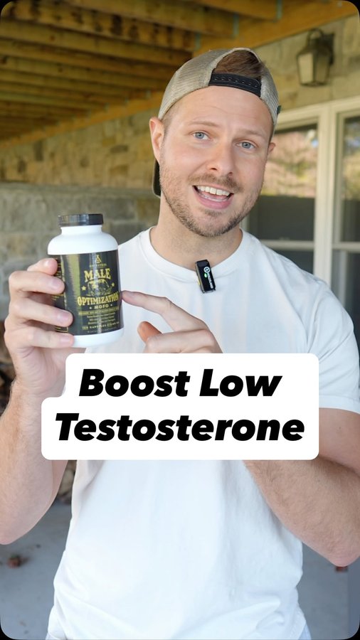 Instagram post by @craig_mccloskey for Ancestral Supplements. Caption reads: Low T isn’t a life sentence - it’s a wake-up call.....