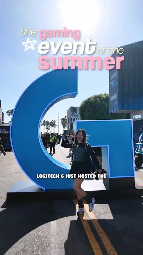Instagram post by @katliente.ttv for Logitech G. Caption reads: [...] my head it’s still summer xD thank you....
