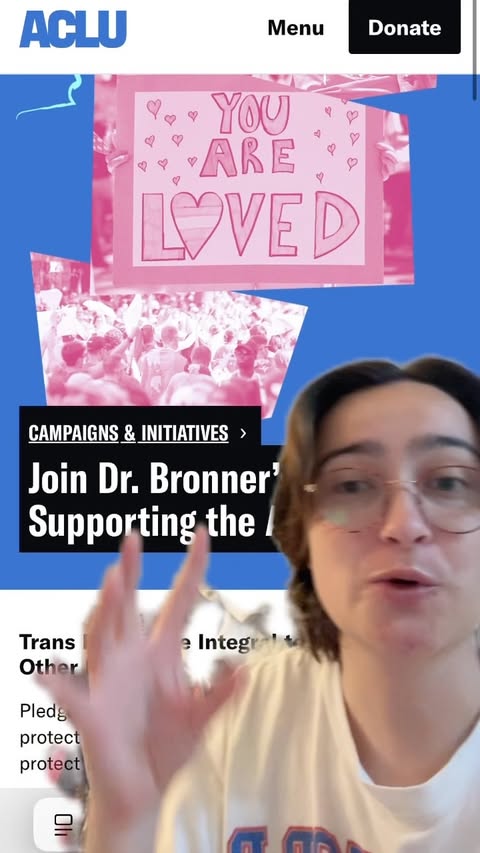 Instagram post by @allie_202_ for Dr. Bronner's. Caption reads: [...] resources sent to u! #politics #news....