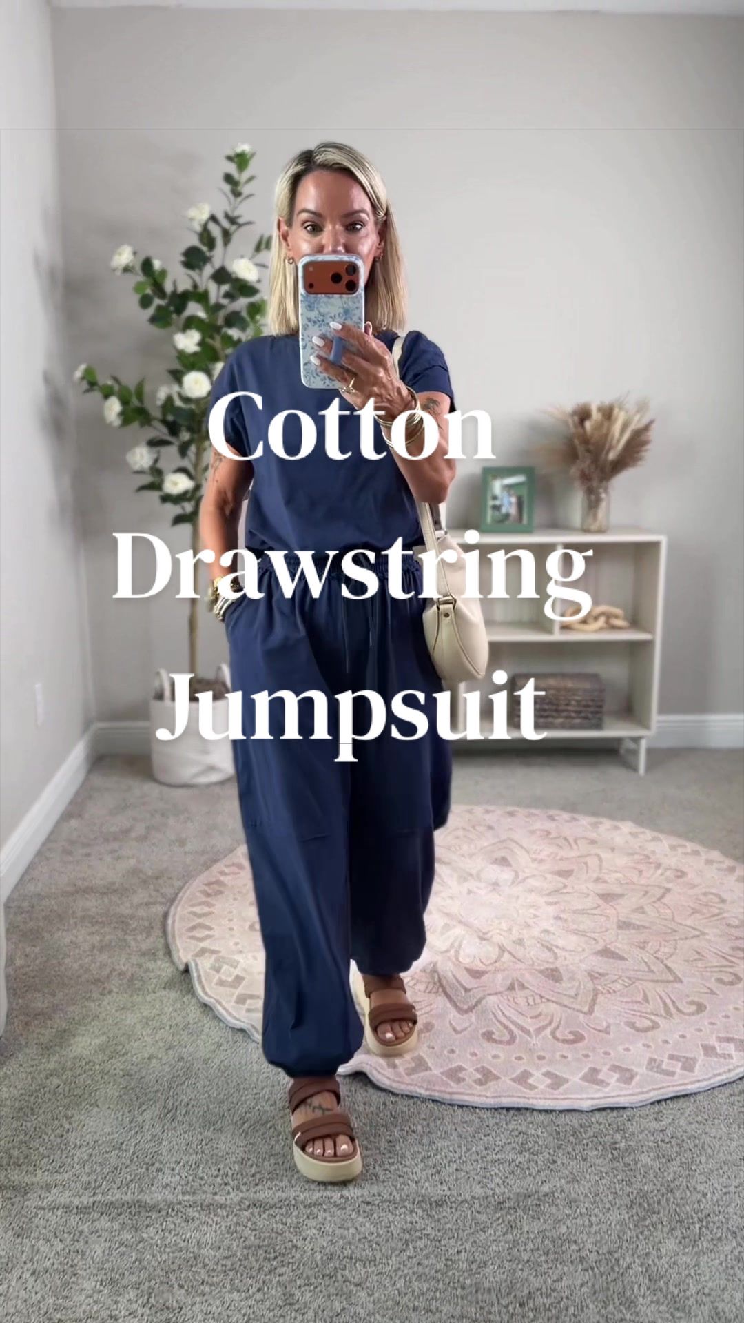 TikTok post by @lannie.cozzie for SCUSTY. Caption reads: [...] once. Soft cotton, real pockets. @SCUSTY....
