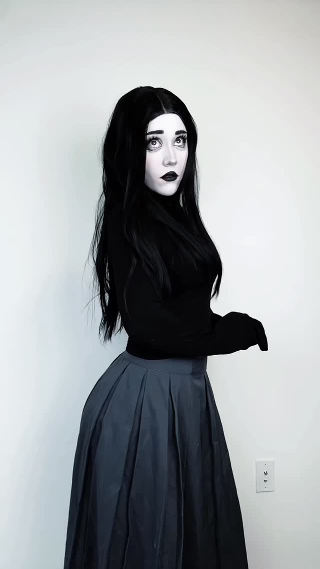 Instagram post by @swaggy_cucumber for Crunchyroll. Caption reads: I love this take on goth makeup! You’ll definitely....