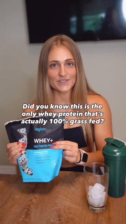 Instagram post by @choosehealth_rb for Legion. Caption reads: [...] can (and do) lie. 🤦‍♀️ I trust Legion Whey+....