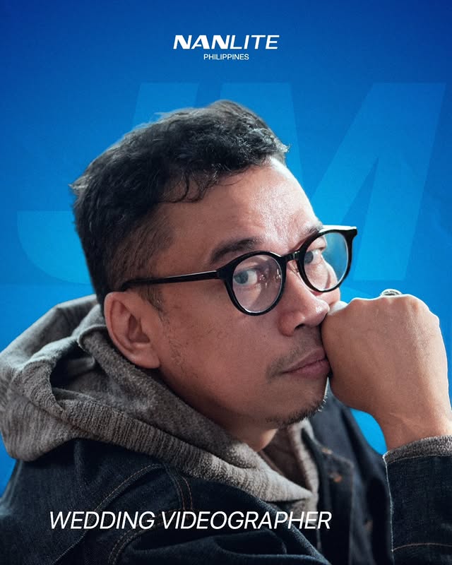 Instagram post by @jasonmagbanua for NANLITE. Caption reads: [...] and deeply human. 🎥💙 With Nanlite....