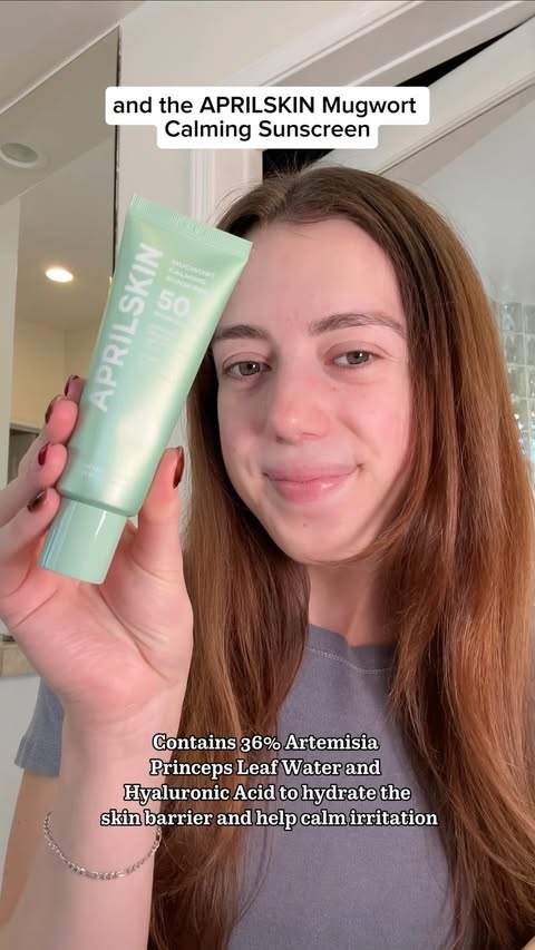Instagram post by @symonneharrison for Aprilskin. Caption reads: #ad This @aprilskin_global sunscreen has been a....