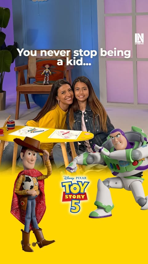 Instagram post by @valentinalatyna for Pixar. Caption reads: [...] survive without WiFi? 😭 Watch @pixar Toy....