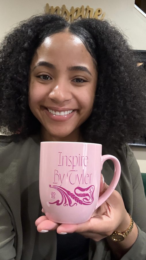 Instagram post by @inspirebytyler for H&R Block. Caption reads: [...] looks as powerful as your purpose. @hrblock....