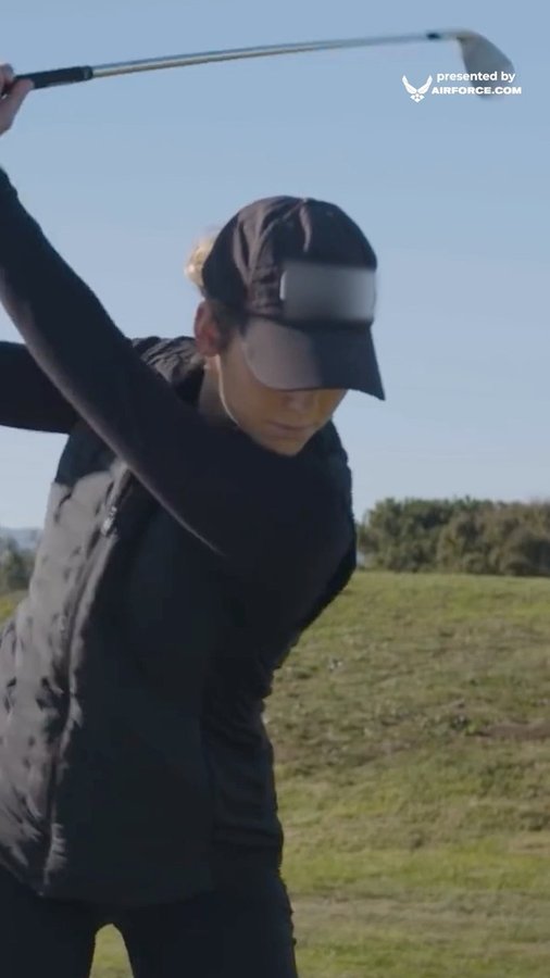 Instagram post by @_rachelheck_ for Whistle. Caption reads: [...] Force Trivia presented by @usairforce &....