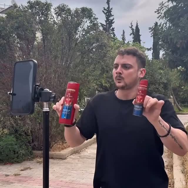 Instagram post by @maria.parasxoy for Old Spice. Caption reads: Θέλεις να πας Tomorrowland, ακολούθα τα βήματα του....