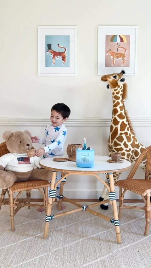 Instagram post by @anaperu__ for tonies. Caption reads: #AD The @tonies.us Toniebox 2 has been such a hit....