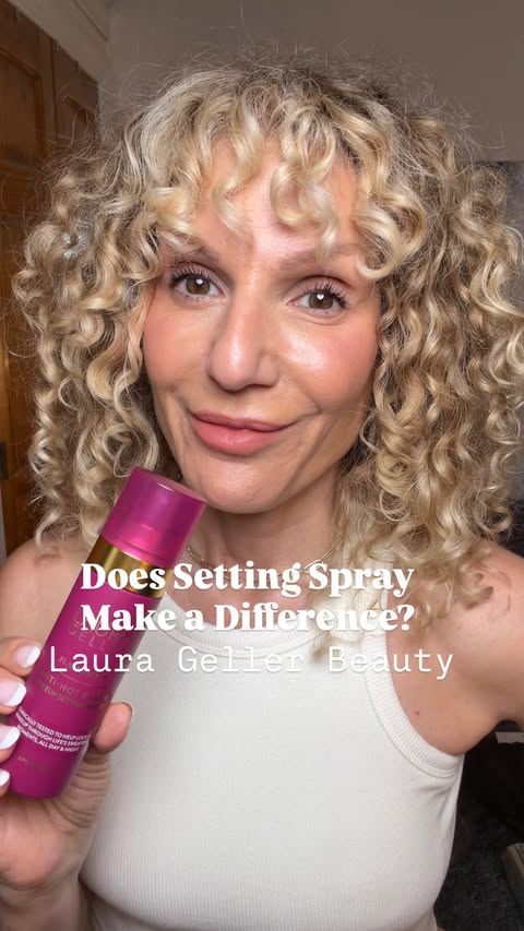 Instagram post by @lisatandthecity for Laura Geller Beauty. Caption reads: [...] going to try out our new friend,....