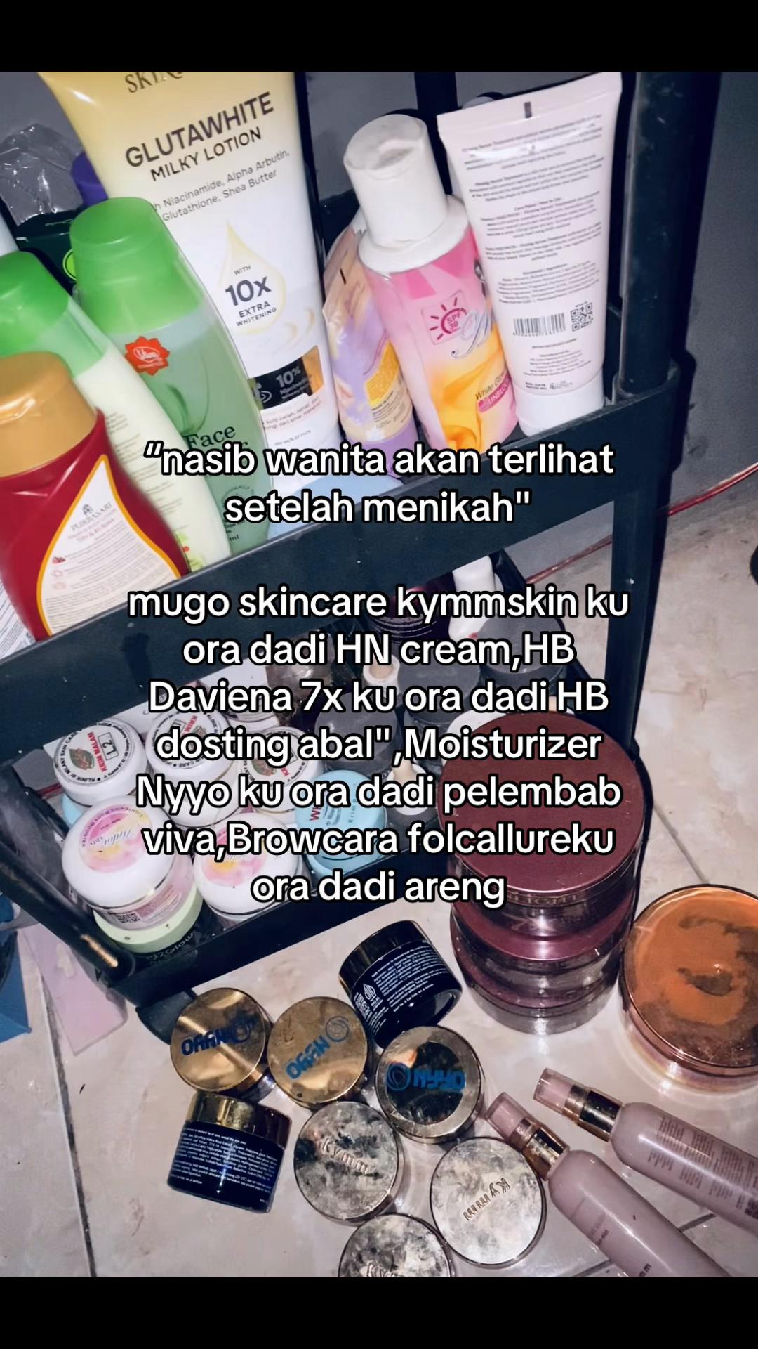 TikTok post by @ni.dep for NYYO Cosmetics. Caption reads: 🥺#rayakankepulangan #juarasantap #nyyocosmetics....