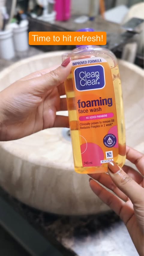 Instagram post by @priyastudioofglamour for Clean & Clear. Caption reads: Camera charged, outfits ready... and of course, a....