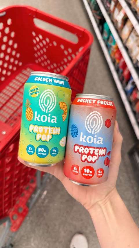 Instagram post by @targettrendsetter for Koia. Caption reads: NEW AT 🎯 You can now find Koia Protein Pop on....