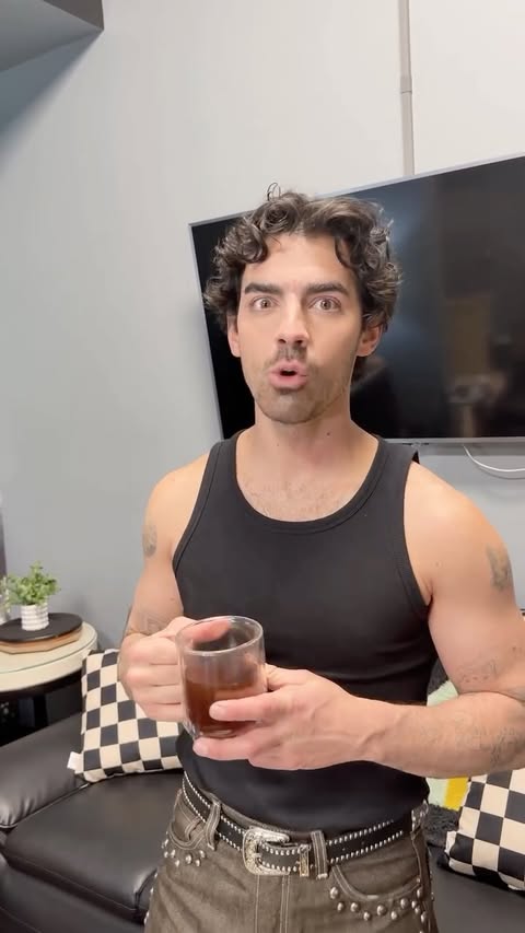 Instagram post by @joejonas for AeroPress. Caption reads: Do not speak to me until my single-origin beans....