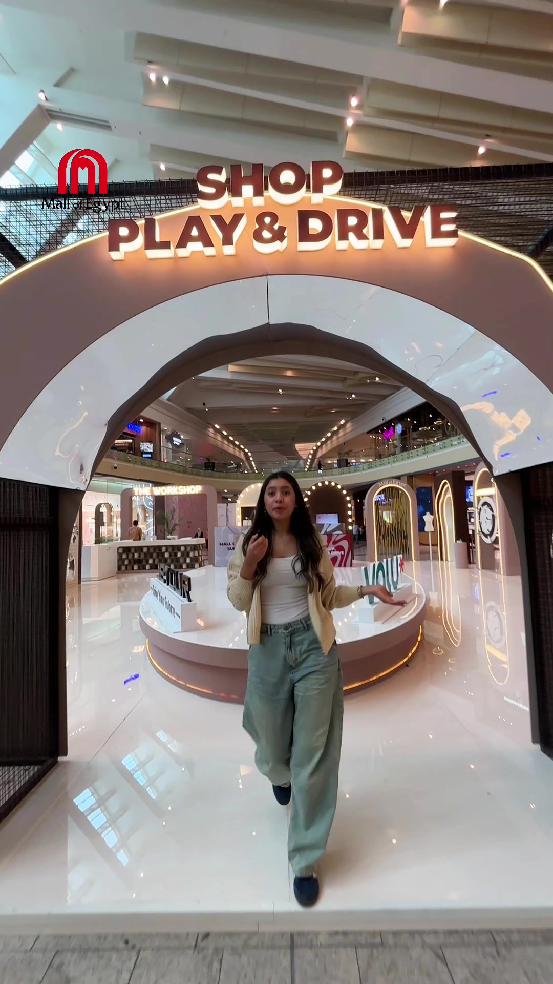 TikTok post by @mallofegypt for Majid Al Futtaim. Caption reads: This month, we’ve got endless surprises at Mall of....