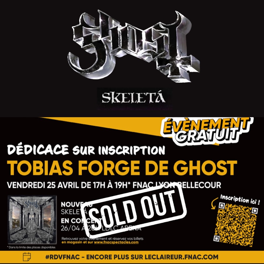 Instagram post by @thebandghost for Fnac. Caption reads: [MESSAGE FROM THE CLERGY]

We wish to inform you....