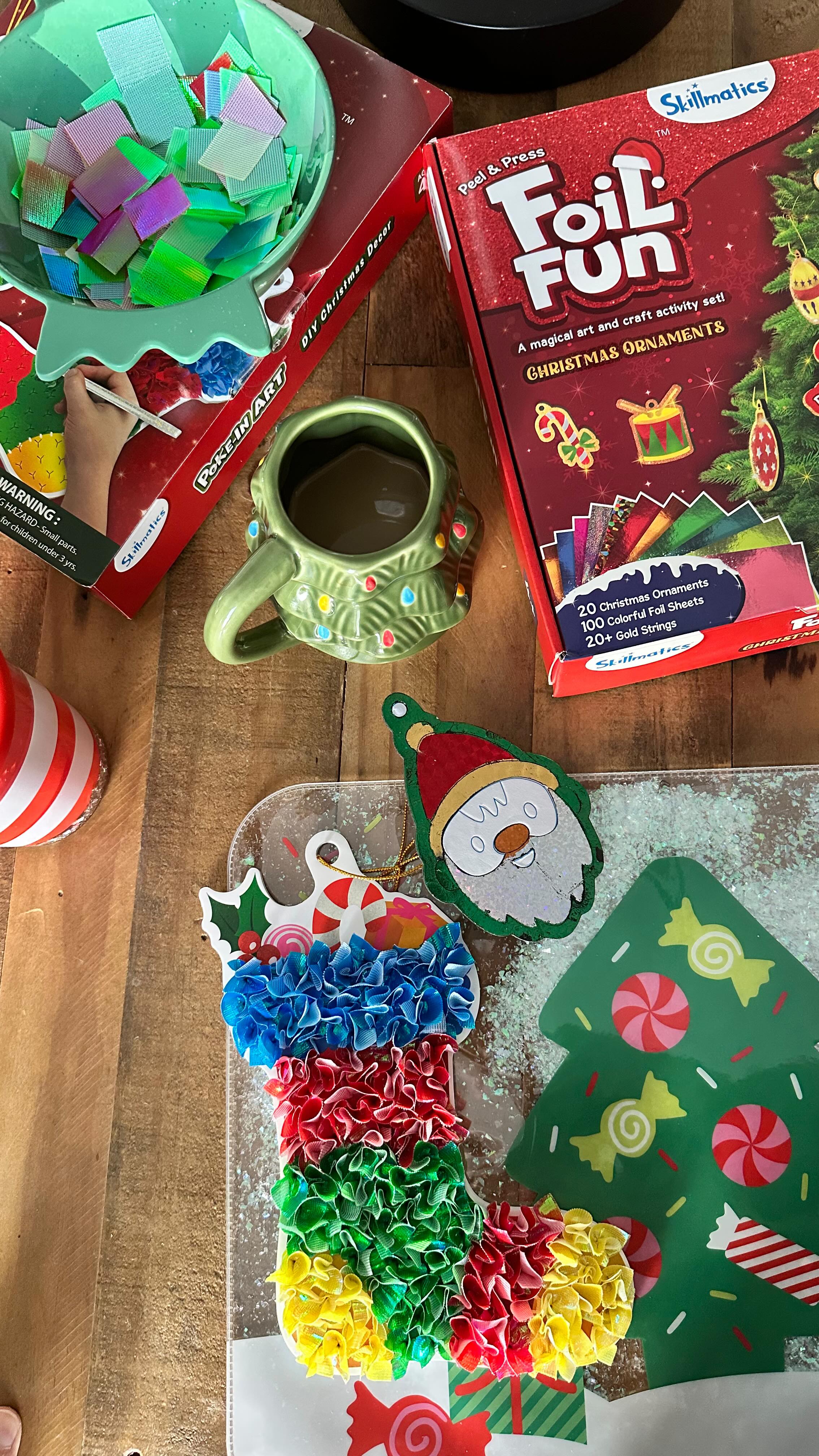 Instagram post by @daily_dig for Office Depot. Caption reads: Holiday crafting made easy and mess-free with....