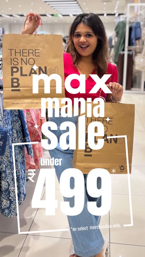 Instagram post by @exploring.unseen.26 for Max Fashion. Caption reads: [...] // Fashion for all

#MaxManiaSale....