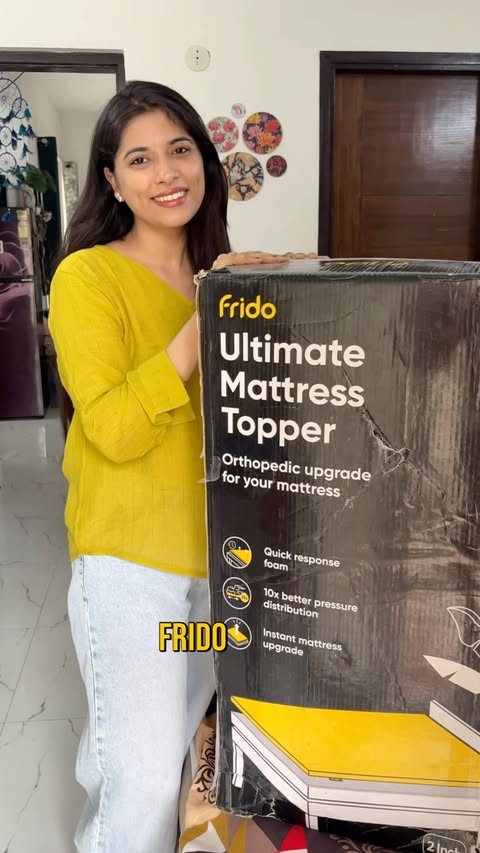 Instagram post by @our_unfiltered_edit for Frido. Caption reads: [...] the extra comfort and support from @myfrido....