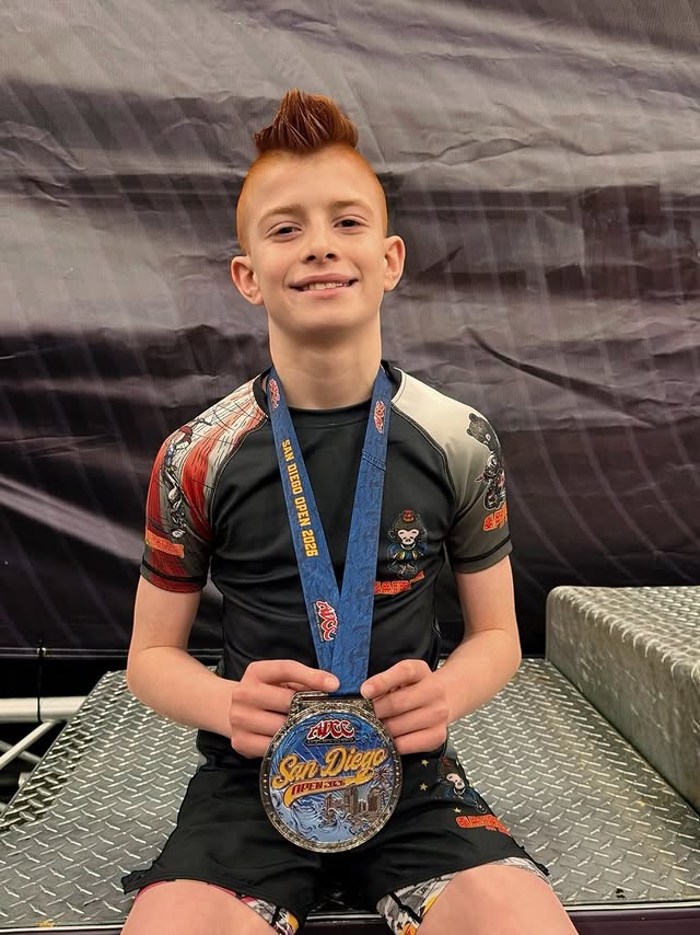 Instagram post by @maximus_prime_bjj for Gaidama. Caption reads: [...] San Diego. Learn, adjust, return! 😤....