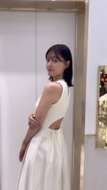 Instagram post by @koharu_kusumi.official for LIBJOIE. Caption reads: 👗@libjoie 
#pr#ワンピース#ワンピースコーデ.