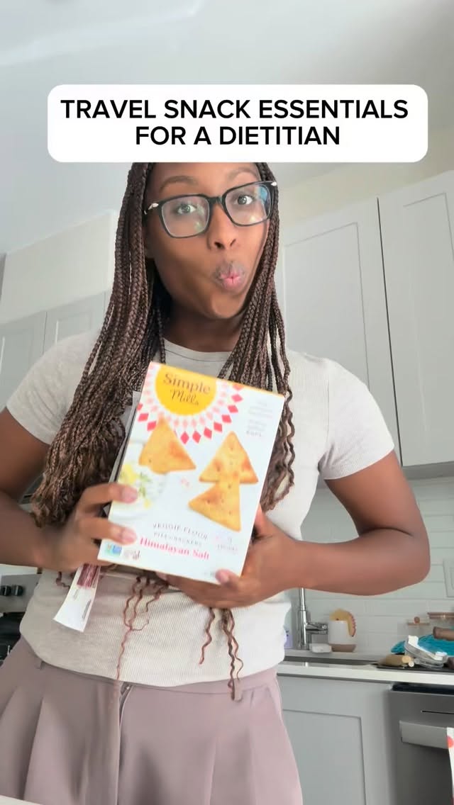 Instagram post by @healthyshyla for Simple Mills. Caption reads: I travel all the time!! Over the last two weeks,....