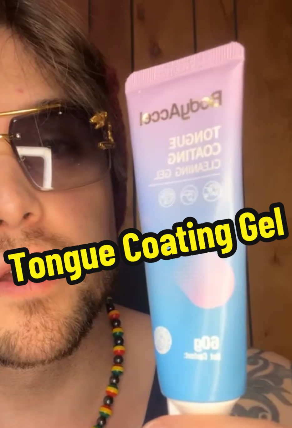 TikTok post by @nicohome2 for Bodyaccel. Caption reads: [...] really have to detoxify your mouth 🤮....