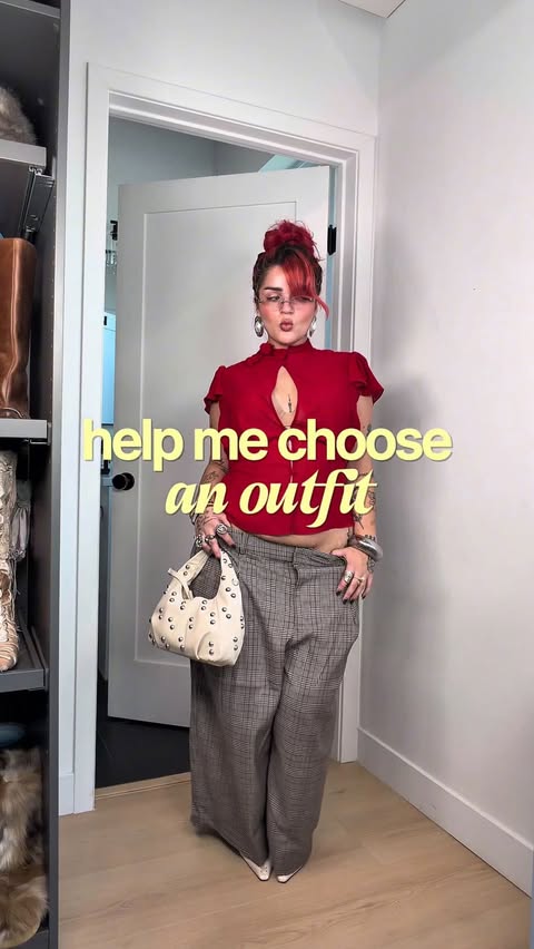 Instagram post by @jadeybird for ELOQUII. Caption reads: preppy is so back @eloquii 🎀 #AD.