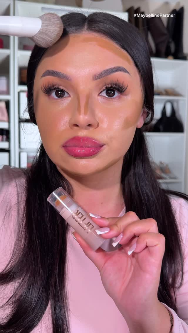Instagram post by @hannahmiaaaa for Maybelline. Caption reads: Proof you don’t need to overspend to look....