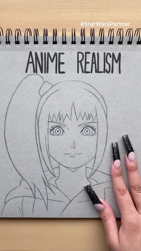 Instagram post by @nekokaren for Star Wars. Caption reads: [...] Vs. Realism! Here is Lah Kara from Star....