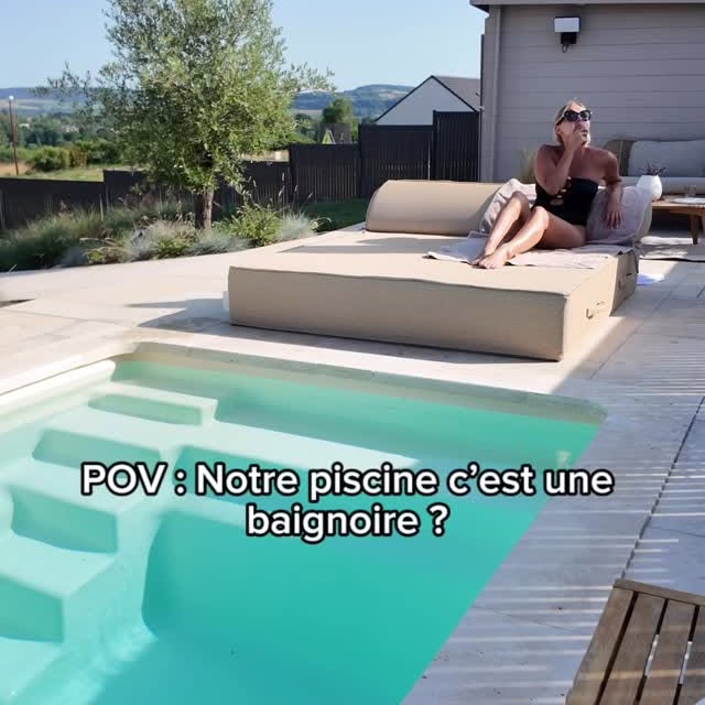 Instagram post by @be.home22 for Dreame. Caption reads: Notre piscine c’est une baignoire ? 🛀😱

Ce qui....