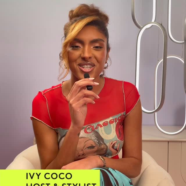 Instagram post by @ivycoco23 for Refinery29. Caption reads: @ivycoco23’s favorite fashion trend right now?....