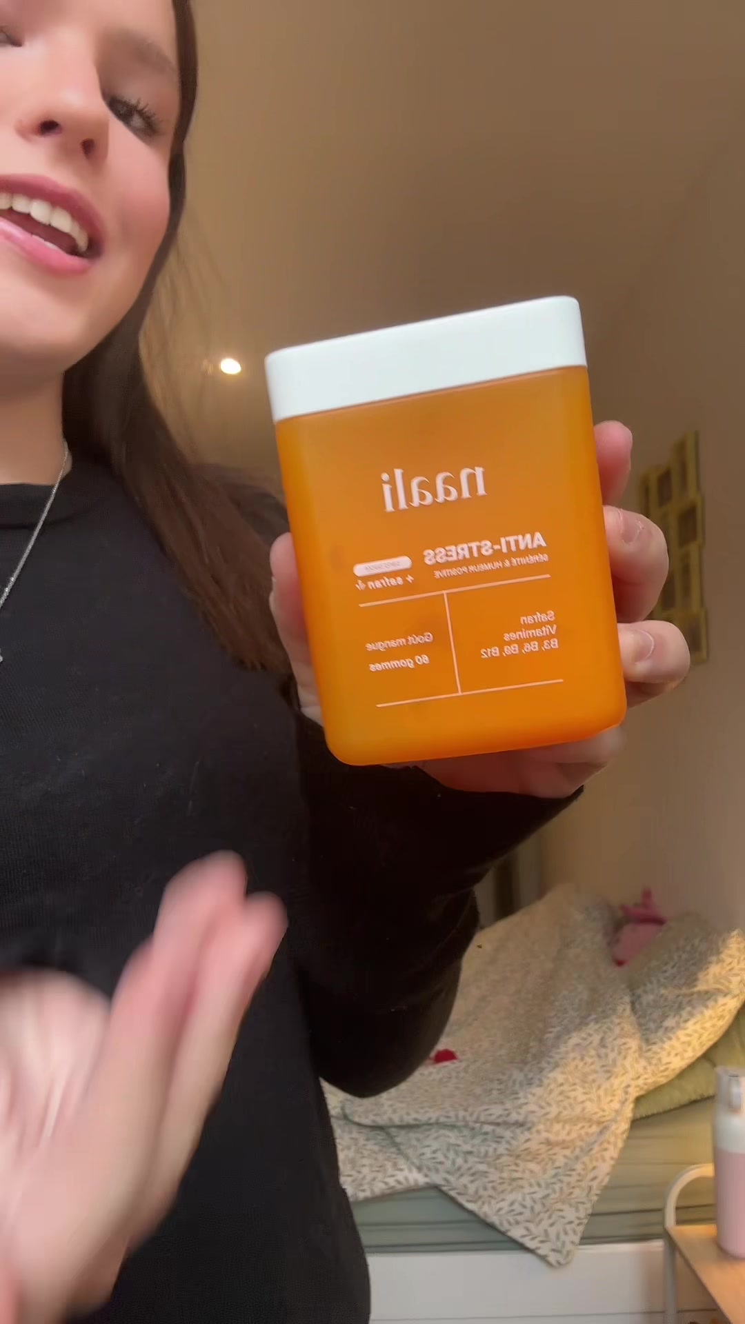 TikTok post by @anais_grca for Naali. Caption reads: @Naali france merci ! #fyp #pourtoi #pourtoipage....