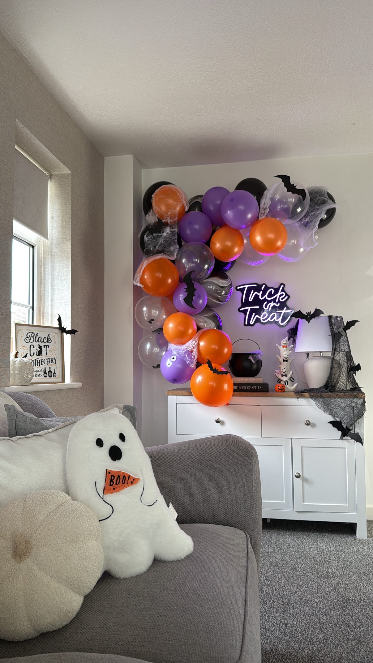 Instagram post by @katrinatidswell_ for Wilko. Caption reads: Did you know that Halloween actually falls on a....