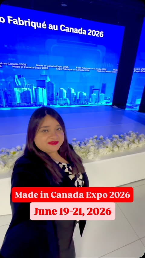 Instagram post by @sarahslifediaries for Prestige Worldwide Events - Toronto. Caption reads: Canada’s BIGGEST Business Event is Here! 🇨🇦 The....