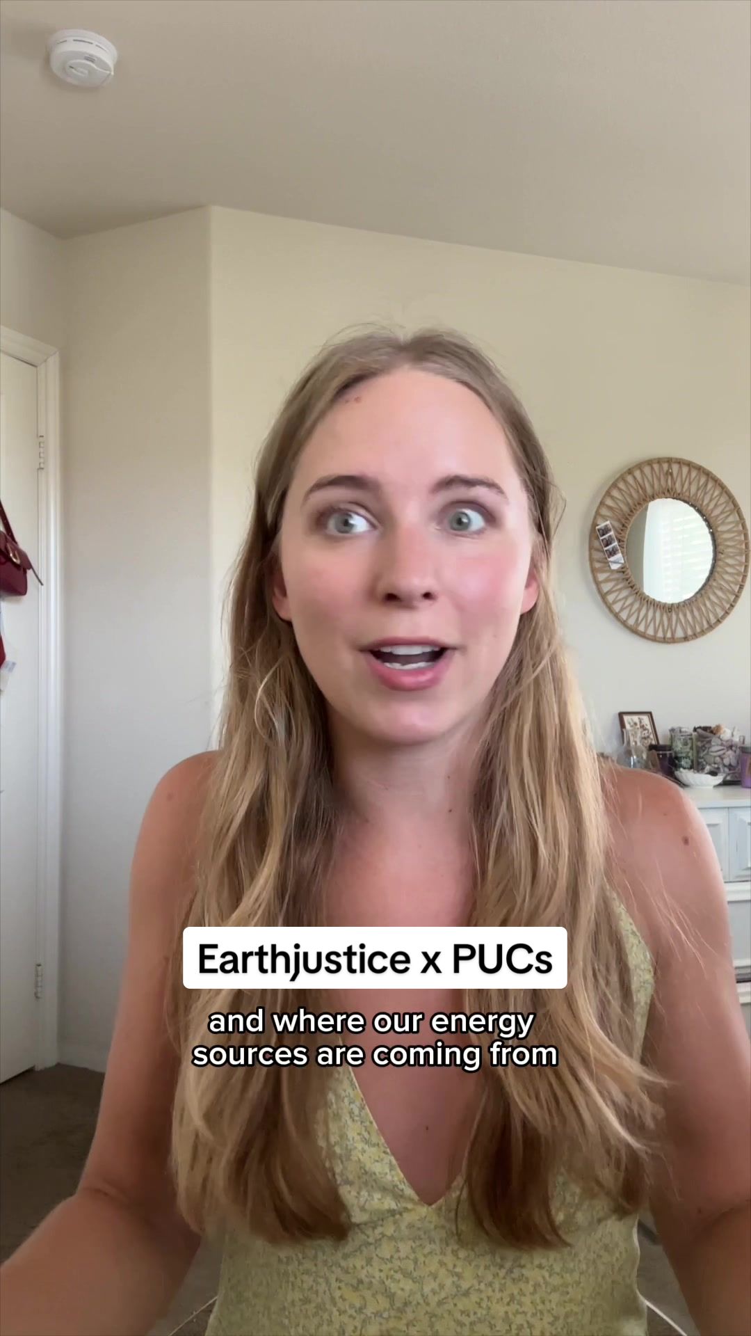 TikTok post by @sciencebyashley for Earthjustice. Caption reads: [...] your voice heard on a local level!....