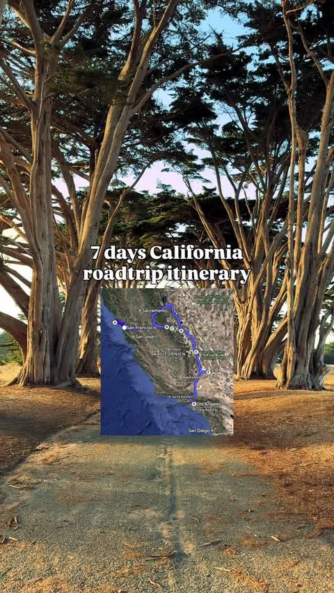 Instagram post by @tom_juenemann for Visit California. Caption reads: [...] 😲 Save it for later 🫶....