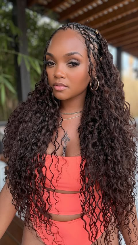 Instagram post by @qvrhair_official for QVR Hair. Caption reads: [...] #braidedhairstyles @qvr_hair....