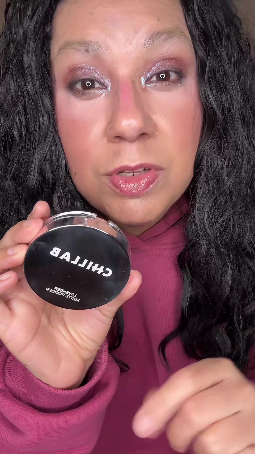 TikTok post by @alovelyflame for Chillab. Caption reads: @CHILLAB #chillab #chillabpowder [...].