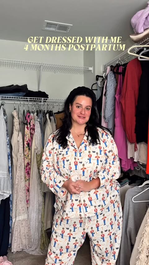 Instagram post by @taylorbosmann for lululemon. Caption reads: get dressed with me for a run as a first time mom....