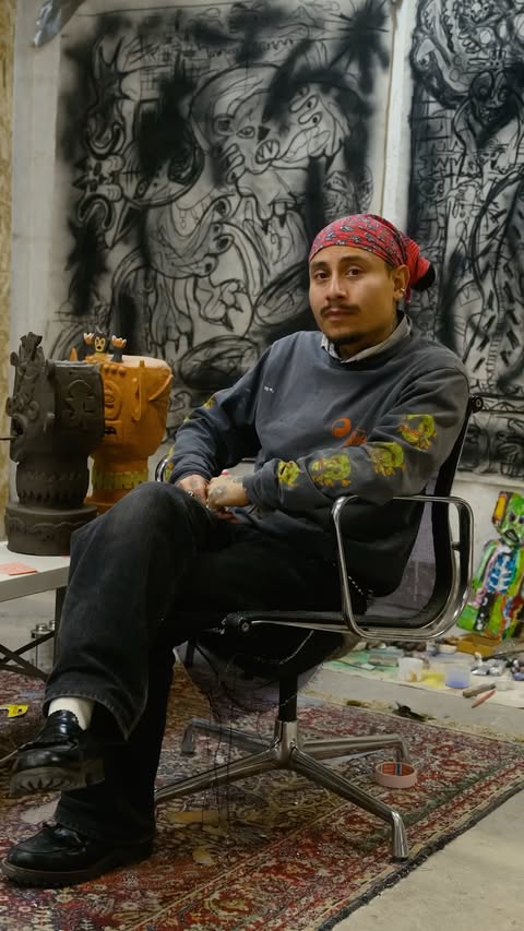 Instagram post by @h_a_n_k___ for Selfridges. Caption reads: [...] imagination. @h_a_n_k___, the artist behind....